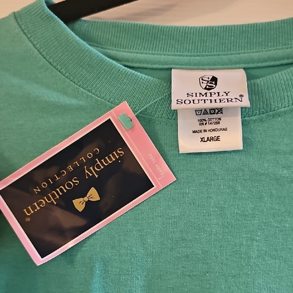 Simply Southern Turquoise Long Sleeve Tee - Picture 2 of 3